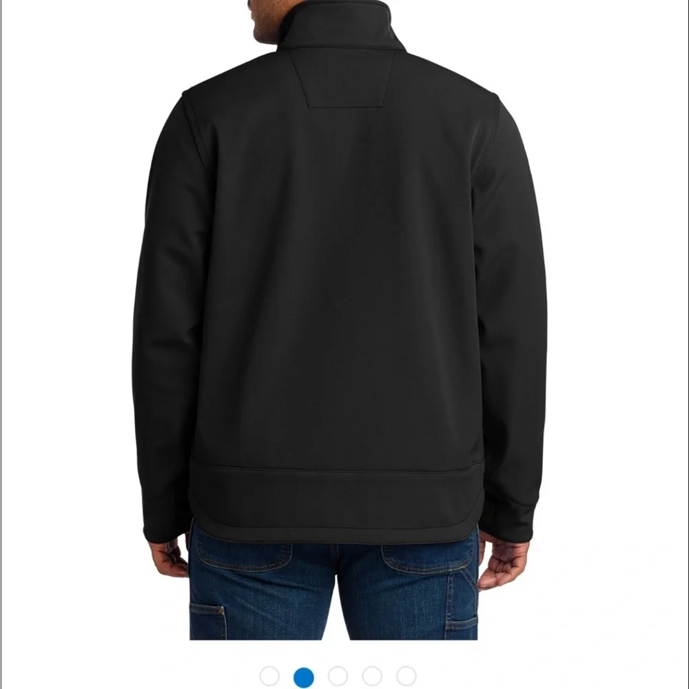 Carhartt Storm Defender Jacket Black Sz XL Rain Defender Embroider Logo Outdoor